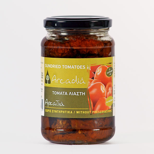 ΛΙΑΣΤΗ ΝΤΟΜΑΤΑ ΣΕ ΕΛΑΙΟΛΑΔΟ ΜΕ ΒΑΣΙΛΙΚΟ 330 gr